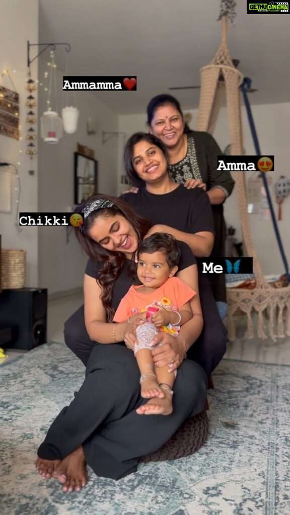 Chaitra Reddy Instagram - With my whole world ❤🦋🪬🧿