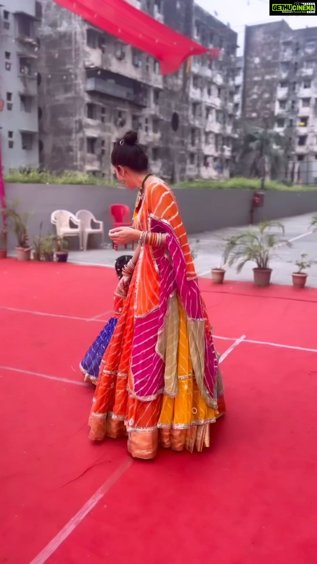 Charu Asopa Instagram - These beautiful outfits are designed by my very dear friend Anjali . Thank you so much Anjali we love these outfits @gaba_creation_byanjalisharma