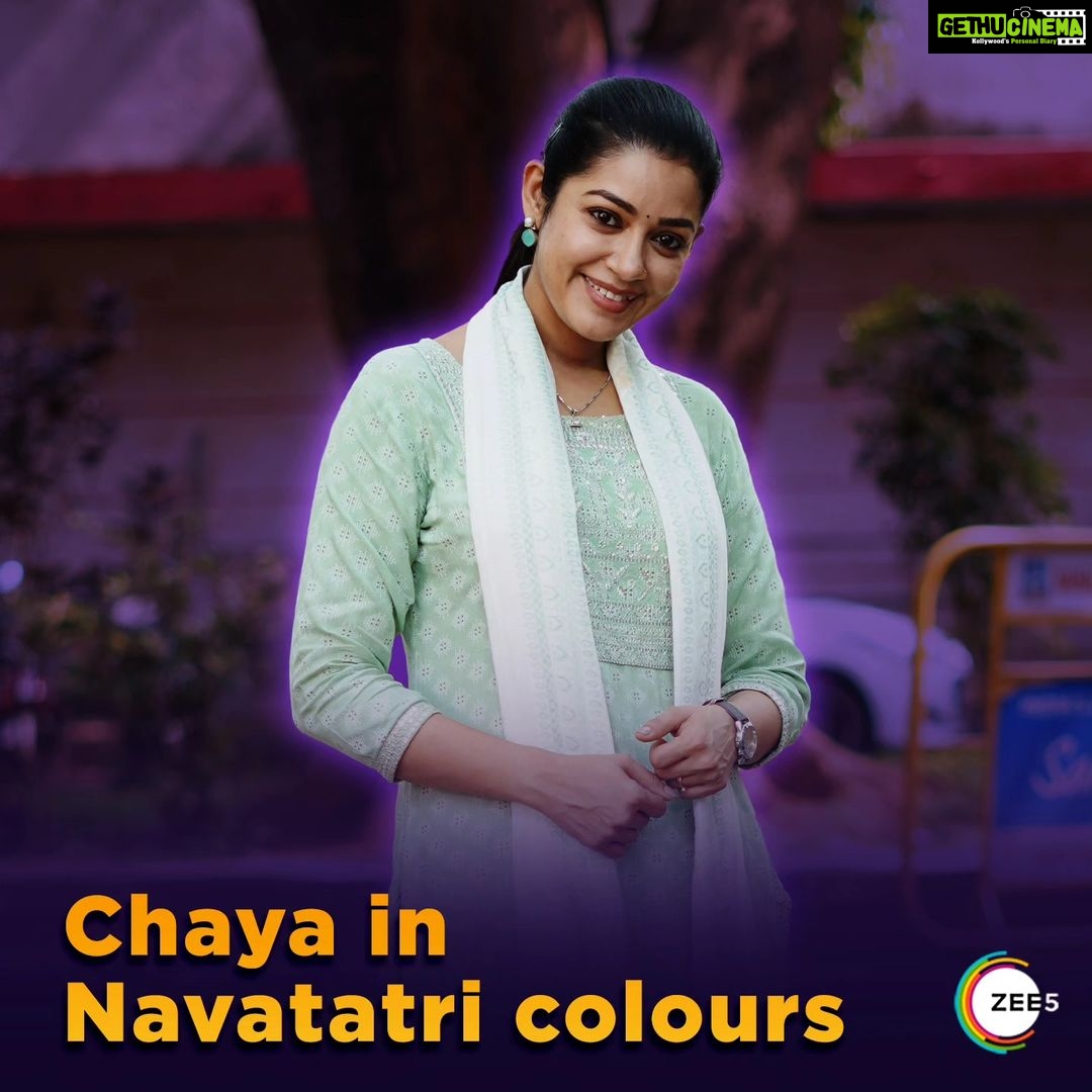 Chaya Singh Instagram - ನವರಾತ್ರಿ ಬಣ್ಣಗಳಲ್ಲಿ ನವತಾರೆಯ ದೇವಿ ಛಾಯಾ ಸಿಂಗ್. #NavaratriNavataare #Chaya #ChayaSingh #AmruthaDhare #AmruthaDhareOnZEE5 #Devi #Devioftheday #Artist #ZEE5 #ZEE5Kannada