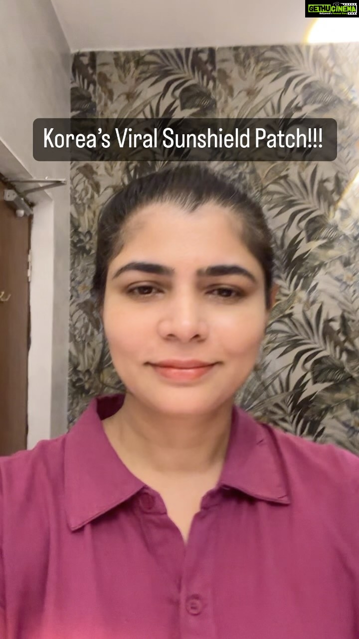 Chinmayi Instagram - #KoreanSkincare #sunshield #Korea #Viral #Sunshield Patch.