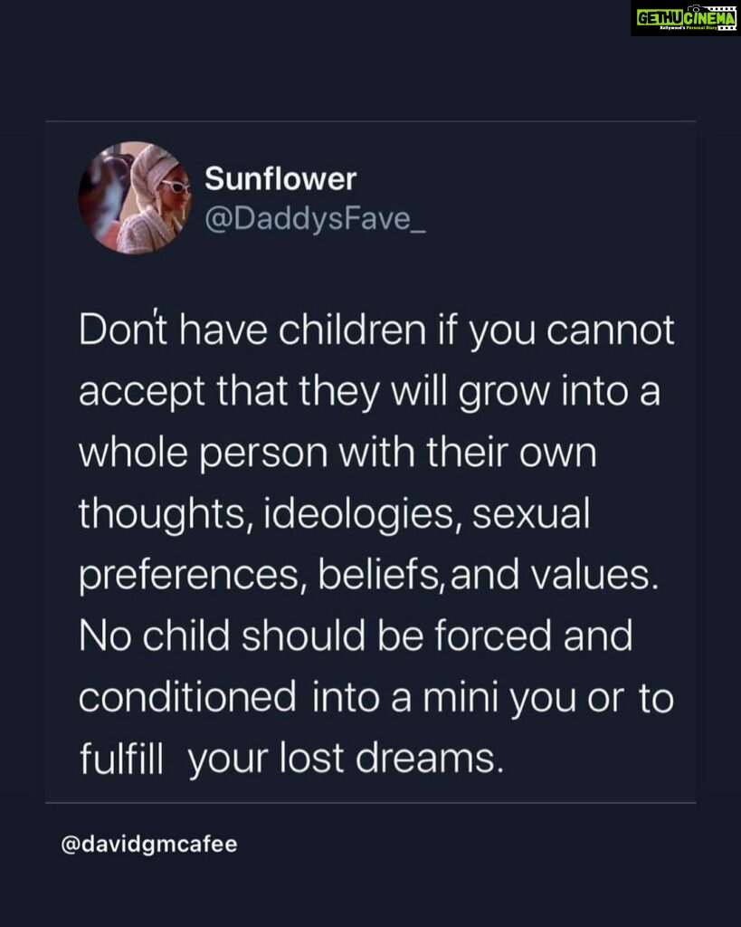 Chinmayi Instagram - Dedicated to any parent who thinks their children are robots that must obey their every whim and fancy, plus tolerate their emotional and physical abuse and imbalance.