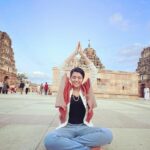 Chitra Shukla Instagram - Receiving energy from Temple✨ #jaishriram 🙏🏻 #omnamhshivay #jaishrimannarayan #kodandaramaswamytemple Sri Kodanda Ramaswamy Temple
