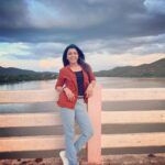 Chitra Shukla Instagram - I Believe in myself as achiever which makes me more confident to learn from time which teach me every bit of life😊✨🪷 #chitrashukla #keepdreaming Penna river Siddavatam