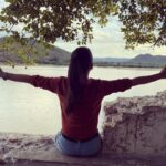 Chitra Shukla Instagram - Respect your time. It is always trying to give you the Best. Use it well 🌅✨ #happylikechild #chitrashukla #instagram #instagood #instadaily #instamood #instapost #swipeleft Penna river Siddavatam