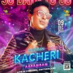 D. Imman Instagram - D.Imman-Kacheri Aarambam-Live In Concert-Switzerland! 30 Days to Go! December 9th 2023 At Halle 622! Lock the date and be there to experience a gala night! The Crown Entertainment alongside Matchbox Mediaworks are looking forward to present you an exuberant show! #KacheriAarambam #DImmanLiveInSwitzerland Presented by @thecrown_official Production and Management:- @matchboxmediaworks @shiran_mather @njadoonanan #LiveConcert #Switzerland #DImman #Imman #Zurich Praise God!