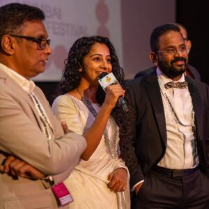 Darshana Rajendran Instagram - Thank you for the wonderful response for both our screenings of Paradise at @mumbaifilmfestival. Missed Rajeevettan and @roshan.matthew and our lovely friends from Srilanka who couldn’t make it. I hope we get to watch it together soon. 

Thank you for dressing me up on both days, @ela_india. And thank you for the jewellery, @nidhimariamjacob ❤️

Thanks for the photographs, @poombata