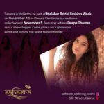 Deepa Thomas Instagram – Sahasra is excited to announce our participation in the Malabar Bridal Fashion Week show on November 4-5 in Hotel Dimora!

On November 5, we will be showcasing our exclusive collections, with actress Deepa Thomas as our showstopper.

Join us for this glamorous event and discover the latest trends in fashion. Dimora Kozhikode