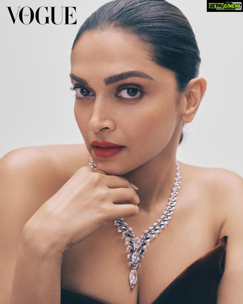 Deepika Padukone Instagram - "When you were an outsider 15 or 20 years ago, there was no other option. It's an uphill task for any individual trying to make a mark in a field or profession that their parents don't come from. The fact that we've started to articulate things like nepotism is a new trend. It existed then, it exists now and it will continue to exist. That was my reality," says #DeepikaPadukone (@deepikapadukone) about taking up space as a young, non-nepo baby. Tap the link in bio to read the full cover story. Photographed by: James Tolich (@jamestolic) Written & styled by: Megha Kapoor (@meghakapoor) Makeup artist: Sandhya Shekar (@sandhyashekar) Hair stylist: Yianni Tsapatori (@yiannitsapatori) @fazemanagement) Fashion assistants: Agnes Solhall (@agnessolhall) Barbara Boucard (@initialsbab) Production by: Kitten Productions (@kitten_production) Image 1: Dress, Loewe (@loewe). Necklace, Cartier (@cartier). Image 2: Dress, Louis Vuitton (@louisvuitton). Necklace, Cartier High Jewelry (@cartier).