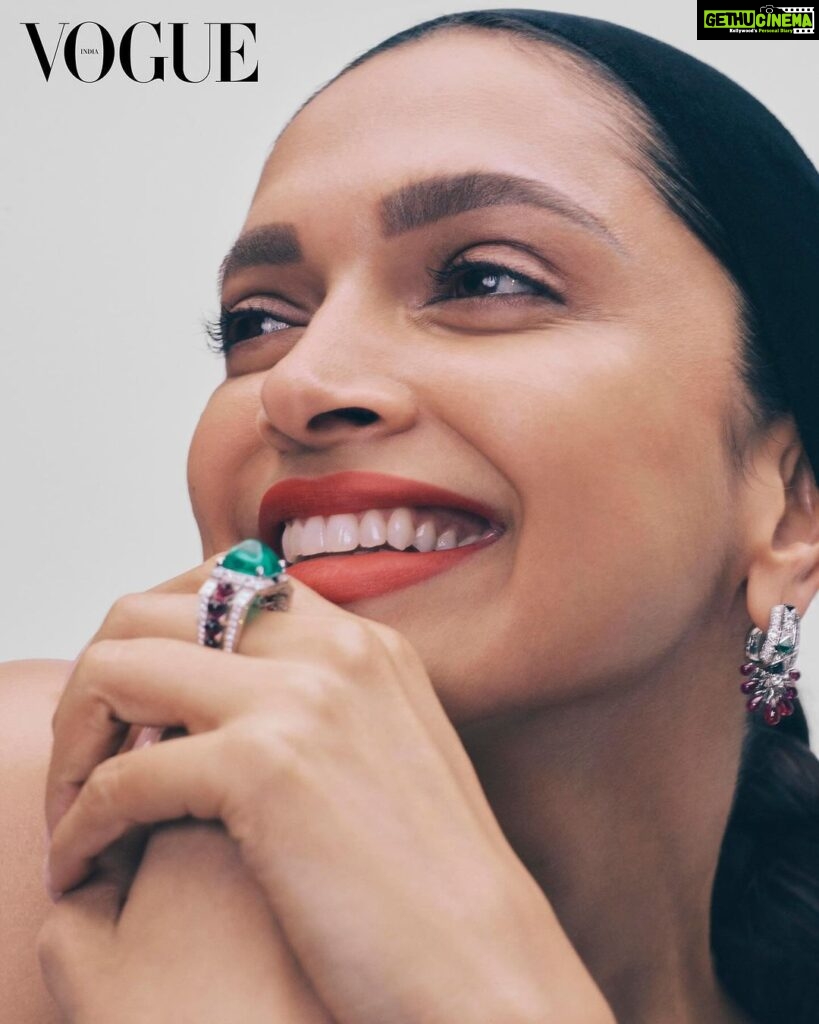 Deepika Padukone Instagram - "Spending time with my husband is very important to me," says #DeepikaPadukone (@deepikapadukone). "In our professions, where one of us can be travelling for a month or sometimes he might have a late night and I have an early morning... It's not the quantum but the quality of time we have together." At the link in bio, read the full cover story. Photographed by: James Tolich (@jamestolic) Written & styled by: Megha Kapoor (@meghakapoor) Makeup artist: Sandhya Shekar (@sandhyashekar) Hair stylist: Yianni Tsapatori (@yiannitsapatori) @fazemanagement) Fashion assistants: Agnes Solhall (@agnessolhall) Barbara Boucard (@initialsbab) Production by: Kitten Productions (@kitten_production) Headband, Schiaparelli (@schiaparelli). Earrings, ring; both Cartier High Jewelry (@cartier).