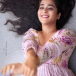 Deepthi Sunaina Instagram - 💜 #deepthisunaina . . . . . 👗: @navya.marouthu 📸: @rollingcaptures Hair: @vicky_hairstylist_official