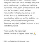 Delna Davis Instagram - Thank you 🙏 Signing off Bhoomika 🦋