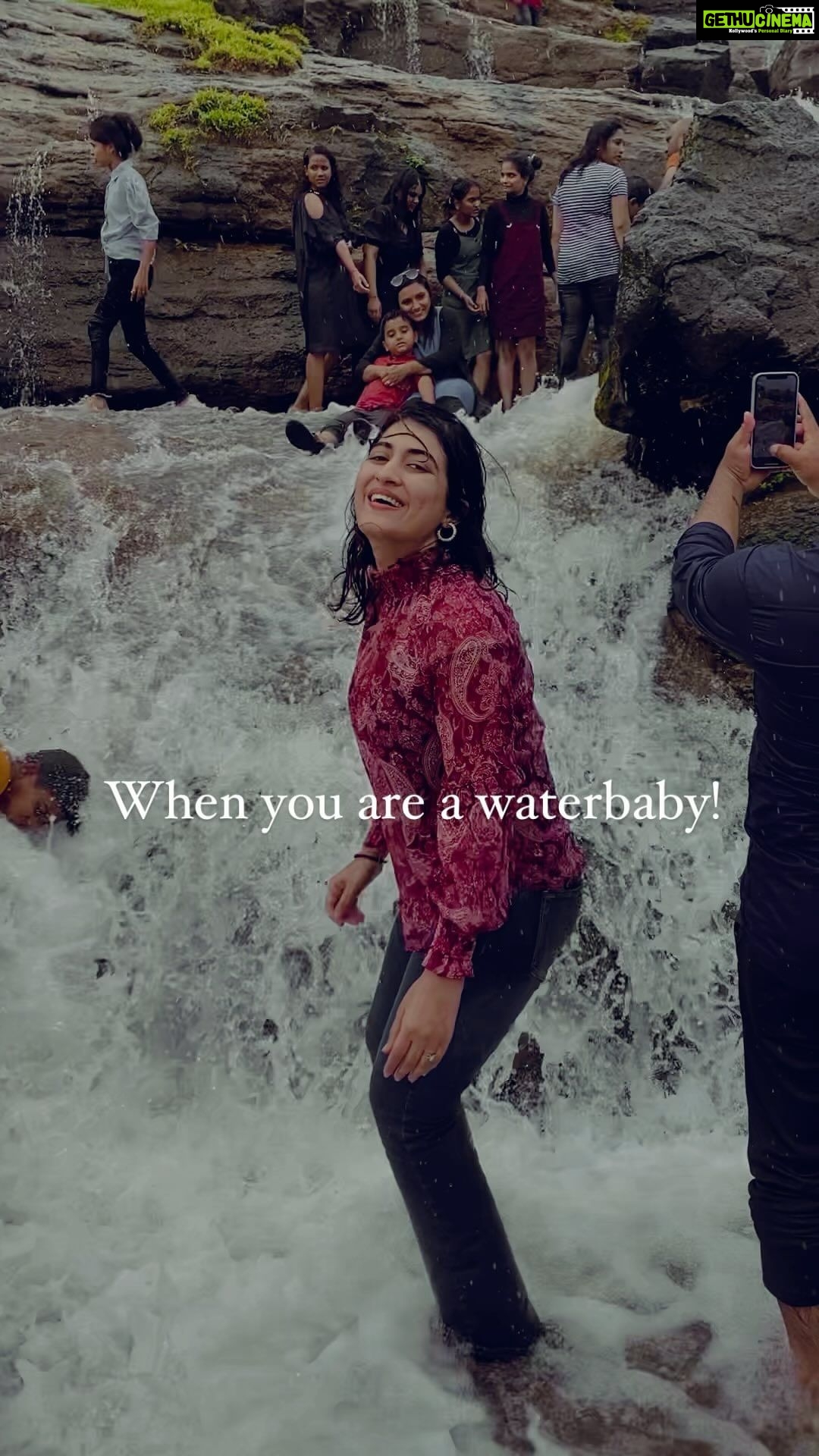Denisha Ghumra Instagram - I am clearly a waterbaby 🌊🌊 . #waterbodies #waterbaby #denishaghumra #trendingaudios #naturereels #loveonlylove Lonavla