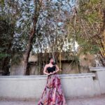 Denisha Ghumra Instagram - Florals at @gifaofficial 🌸 . Outfit - @dvfashionstudio Jewellery - @thejewelstudiio Captured - @shastribalraj ❤️🫶 . #gifanight #gujaratiawards #denishaghumra #floralgowns #loveandlight Narayani Heights