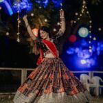 Denisha Ghumra Instagram - Day 4 - @shantigram_ahmedabad . Captured - Team @shutter_eye_pictures Jewellery - @thejewelstudiio . #denishaghumra #navratri2023