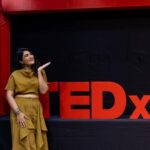 Denisha Ghumra Instagram - TEDx Talk day was a good day. Looking back at my entire journey, made me feel so good about myself. We often forget where we came from and how we started 🌸 . Thank you @vatsal_1994 @myrjdhara 🤍 . Outfit - @houseoffett Styled by - @ishhaa_nagar MUAH - @brides_byhetnajadeja Jewellery - @thejewelstudiio . #tedx #tedxtalks #tedxspeaker #tedxyouth #tedxwomen #tedxindia #lifejourney #beinganactor #changingperceptions #nealdonaldwalsch #conversationswithgod #loveisallthereis #denishaghumra