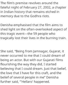 Denisha Ghumra Instagram - Could not have asked for a better or a bigger opportunity than this 
@mkshivaaksh 
Thank you and i am so grateful to be a part of this film.
@hitukanodia Sir, This is the 4th project with you and the more i get to work with you the more i learn things as an actor as well as, as a human 🌸
.
@vaishali.rathod25 A big thanks to you 💫
.
#timesofindia #etimes #hindicinema #denishaghumra