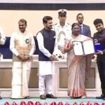 Devi Sri Prasad Instagram - Honoured & Blessed to receive the National Award for BEST MUSIC DIRECTOR for the Movie PUSHPA.. My whole hearted Gratitude to the Respected JURY of #69thnationalfilmawards The Government of INDIA & the Ministry for this esteemed recognition. Extremely honoured to receive this award from the Honourable PRESIDENT Smt.Droupadi Murmu ji 🙏🏻 My Gratitude to my Director Dear @aryasukku Bhai & @mythriofficial My brother @alluarjunonline & d entire Team of #PUSHPA SPECIAL LOVE & THANKS to my entire #DspTeam ❤️ And above all , Thank You ALL for Loving me and my Music always ❤️🙏🏻 Thank You MEDIA & PRESS for the Enormous Never Ending Support🙏🏻🎶