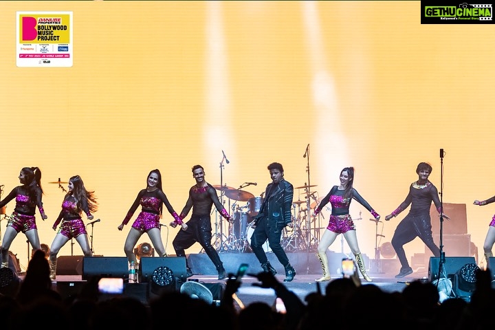 Devi Sri Prasad Instagram - @thisisdsp rocking the BMP stage with his magic 🤩 Experience Asli Bollywood at Danube Properties BMP 2023. #bollywoodmusicproject #bmp2023 #bollywood #music #indie #musicfestival #festivalvibe #bollywoodsongs #bollywoodstyle Jio World Garden