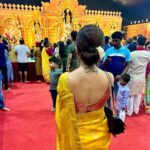 Devoleena Bhattacharjee Instagram - Dugga Dugga 🥰🧿🪷 #devoleena #duggadugga #shubhoasthami #sandhipujo #durgapuja #festivewear Mumbai, Maharashtra