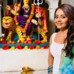 Devoleena Bhattacharjee Instagram - Maa 🙏🏻🌷 #navratrikidhubhkaamnayein #devoleena Mumbai - मुंबई