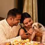 Devoleena Bhattacharjee Instagram - Happy Deepavali everyone 🪔🤗 Celebrating Diwali with mummy & papa. ❤️🤗 #instapet #schitzu #devoleena #diwali #noisefreediwali #thankyou Mumbai, Maharashtra
