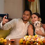Devoleena Bhattacharjee Instagram - Happy Deepavali everyone 🪔🤗 Celebrating Diwali with mummy & papa. ❤️🤗 #instapet #schitzu #devoleena #diwali #noisefreediwali #thankyou Mumbai, Maharashtra
