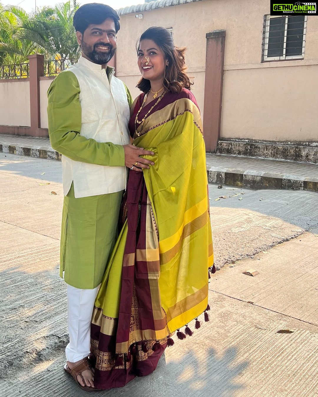 Dhamnashree Kadgaonkar Instagram - Happy birthday partner .. ❤️🎂🌟 we have come a long way … And long way to go .. @deshmukhdurvesh ❤️ #dhanashrikadgaonkar #durveshdeshmukh #happybirthday #birthdayboy Mumbai, Maharashtra