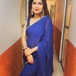 Dhamnashree Kadgaonkar Instagram – Sari moment…❤️

#dhanashrikadgaonkar #tuchalpudha #zeemarathiofficial #sarilovers #instagram #digitalworld #happyme #shilpirocks #blue Ghodbandar Road Thane