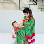 Dhamnashree Kadgaonkar Instagram - Just some pure love ❤️ Me and Kabir .. ❤️🥰 #dhanashrikadgaonkar #kabir #lovemomson #cutest
