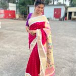 Dhamnashree Kadgaonkar Instagram - Saree is epitome of poise, grace and beauty… Beautiful sari by @pandatpaithani Blouse and jewellery by @jizajewellerystudio Hair by @_sgmakeover Malad West