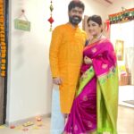 Dhamnashree Kadgaonkar Instagram - Diwali 🪔 2023 #dhanashrikadgaonkar #diwali #laxmipujan #us #newhome Thane West, Thane