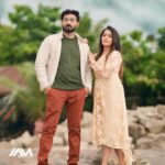 Dhanya Mary Varghese Instagram - ❤️❤️ 📸 @iamanoopmohan MUA: @shanthi__praveen #johnjacob #dhanyamaryvarghese #lifewithjod #actorscouple