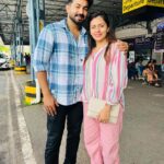 Dhanya Mary Varghese Instagram - May God give you all the success you deserve.. Have a safe journey. #johnjacob #dhanyamaryvarghese #lifewithjod #travel #shoot #actress #actorscouple