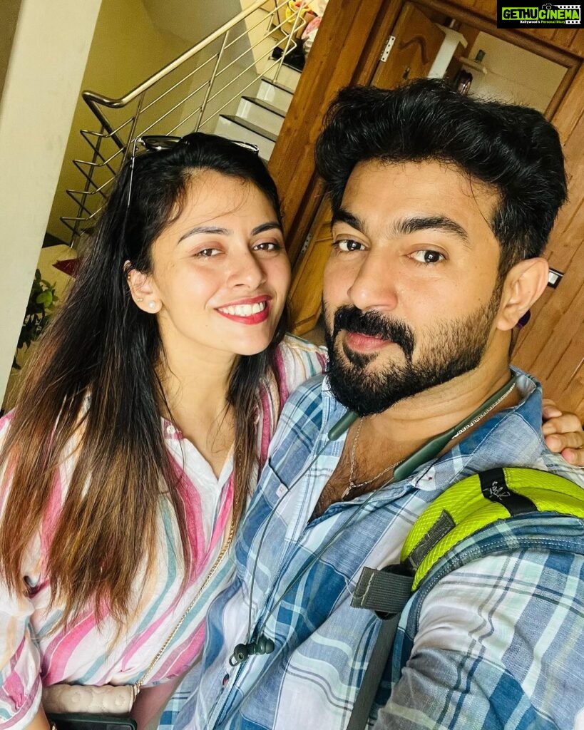 Dhanya Mary Varghese Instagram - May God give you all the success you deserve.. Have a safe journey. #johnjacob #dhanyamaryvarghese #lifewithjod #travel #shoot #actress #actorscouple