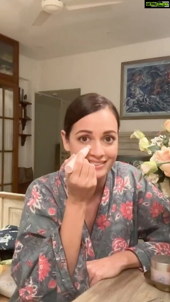 Dia Mirza Instagram - My days can be long and demanding, but I rely on the Lotus Organics+ Precious Brightening Under Eye Crème to keep those under-eye worries at bay. Just a pump and a gentle massage from outer to inner under eye area – and voilà👸🏽Self-love starts with self-care, and #LiveOrganics is the way to do it 💚🌿 . . . . . So, go ahead, love yourself! @lotus_organicsplus #SelfCareRoutine #LotusOrganics #BrighterEyes #EyeCream #EyeCare #SelfLove #UnderEyeCream #NaturalSkincare #CruetlyFree #EyeCare #SkincareRoutine #Skincare #OrganicSkincare #AD