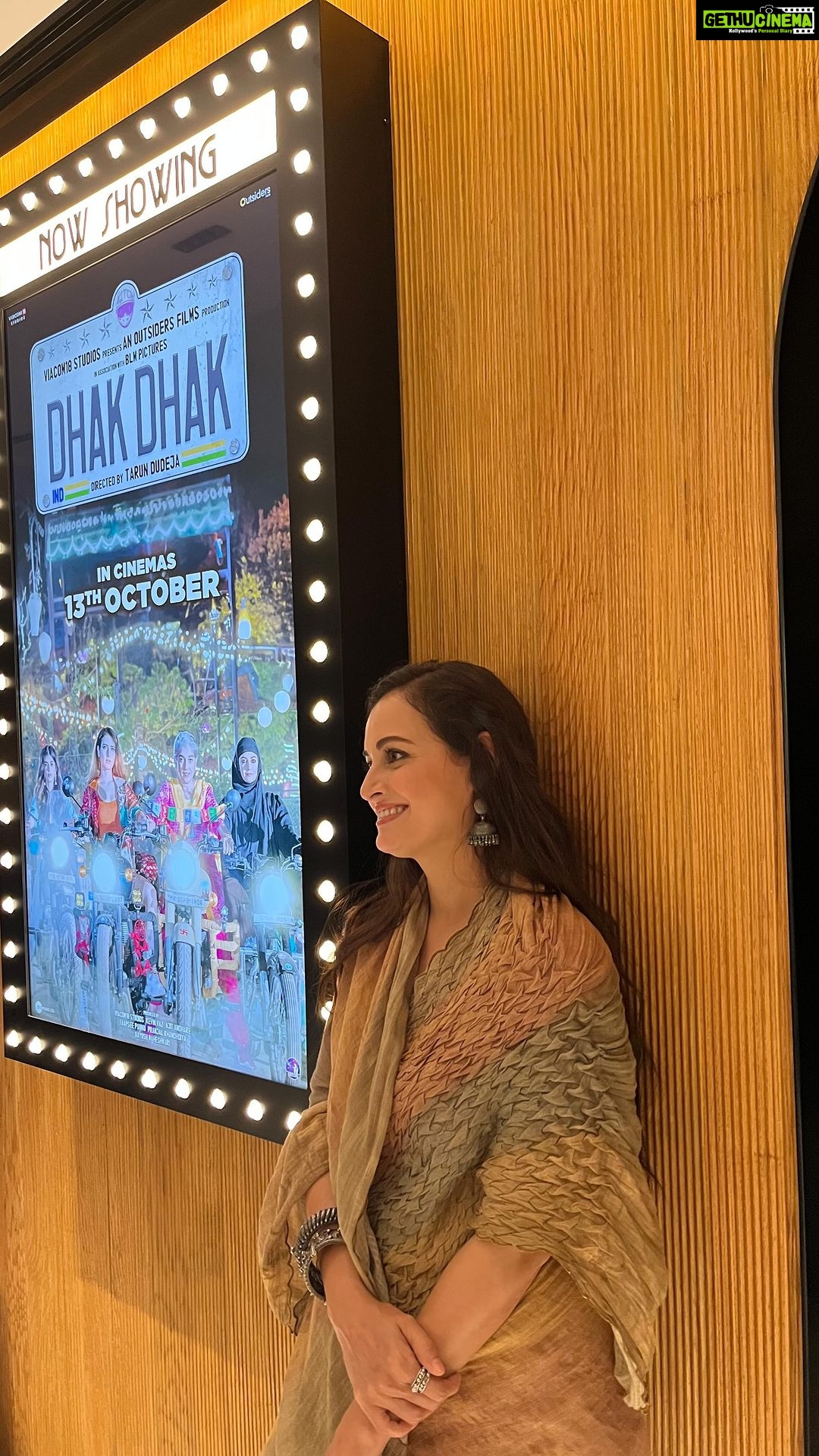 Dia Mirza Instagram - The greatest privilege of an artist is to spread love and joy πποΈπ¦β°οΈ #DhakDhak has been such an enriching experience for us and we are so so grateful for the love that family, friends, journalists and audiences have been showering upon us ππ» Every single gesture of love and generosity has strengthened our belief that good stories find their way into peoples hearts π Thank you to each of you that has made the time to watch our film in cinemas π€ππ» More power to our girls. May they always find a way to achieve the full potential of their being. May every girl discover that when we overcome fear we find freedom π¦ππ―ππΌποΈ @dudeja_sahaab @taapsee @pranjalnk @viacom18studios @ajit_andhare @parijat_joshi #RatnaPathakShah @fatimasanashaikh @sanjanasanghi96 #OutsidersFilms @joshuashirsath @sreechith_vijayan_damodar