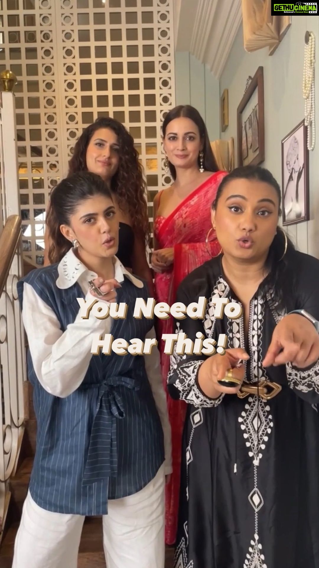 Dia Mirza Instagram - No more 💩 please! - . . . . #reelsinstagram #reelsindia #reelsviral #reelsinsta #trendingaudio #facts #truth #love #girls #diamirza #sanjanasanghi #janicesequeira #fatimasanashaikh Juhu, Mumbai