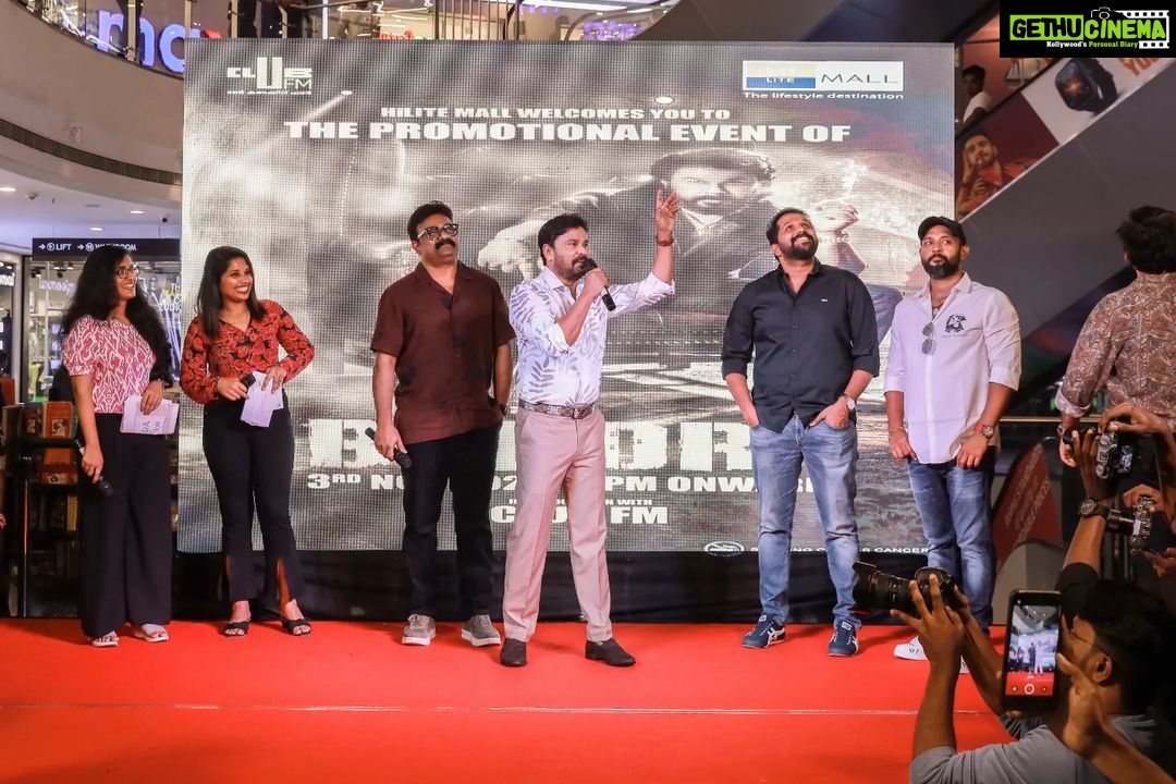 Dileep Instagram - Thank You Calicut ❤️ @bandra_movie #promotion