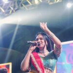 Dimple Biscuitwala Instagram - DAY 6 ❤️‍🔥💃🏻 @theslackersgroup @hashtagnavratri . #navratri2023 #dimplebiscuitwalalive . Wearing @priha_the_deisgner_studio Jewellery by @the_beta_girl Clicks by @_hb.photography__ Makeup and hair by @saramakeupofficial Styled by @style_by_mita SK Farm