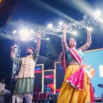 Dimple Biscuitwala Instagram - DAY 6 ❤️‍🔥💃🏻 @theslackersgroup @hashtagnavratri . #navratri2023 #dimplebiscuitwalalive . Wearing @priha_the_deisgner_studio Jewellery by @the_beta_girl Clicks by @_hb.photography__ Makeup and hair by @saramakeupofficial Styled by @style_by_mita SK Farm
