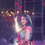 Dimple Biscuitwala Instagram - DAY 6 ❤️‍🔥💃🏻 @theslackersgroup @hashtagnavratri . #navratri2023 #dimplebiscuitwalalive . Wearing @priha_the_deisgner_studio Jewellery by @the_beta_girl Clicks by @_hb.photography__ Makeup and hair by @saramakeupofficial Styled by @style_by_mita SK Farm
