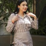 Dimple Biscuitwala Instagram - Sipping the sunshine with style✨☕️ #easybreezystyle #skirtset #coffeedate #coolprints #printonprintstyling Wearing @amarabypratika 🫶🏻 . Location curtesy @theprojectcafeahd Shot by @_hb.photography__