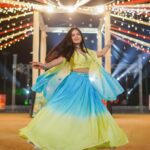 Dimple Biscuitwala Instagram - DAY 5 ❤️‍🔥 in Ombre 💚🩵 #navratri2023 . Wearing @riyasharedalal.label Captured by @_hb.photography__ Styled by @style_by_mita Jewellery by @the_beta_girl Hair by @headshotsalons Makeup by @saramakeupofficial