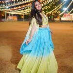 Dimple Biscuitwala Instagram - DAY 5 ❤️‍🔥 in Ombre 💚🩵 #navratri2023 . Wearing @riyasharedalal.label Captured by @_hb.photography__ Styled by @style_by_mita Jewellery by @the_beta_girl Hair by @headshotsalons Makeup by @saramakeupofficial