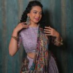 Dimple Biscuitwala Instagram - 💜💫 . Wearing @aarohan_experience Jewellery by @the_beta_girl Styled by @style_by_mita Captured by @_hb.photography__ MUAH @saramakeupofficial