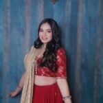 Dimple Biscuitwala Instagram - ❤️elegance ✨DAY 4 #navratri2023 . Wearing @aasvi_by_sheetalchandel HMUA @saramakeupofficial Styled by @style_by_mita Captured by @_hb.photography__ Jewellery by @the_beta_girl