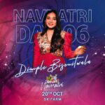 Dimple Biscuitwala Instagram - DAY 6 💃🏻😍 @hashtagnavratri At SK FARM , RAJPATH ROAD💥 . Poster by @nest.design.studio #ɴᴀᴠʀᴀᴛʀɪ2023 #dimplebiscuitwalalive