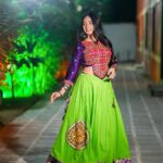 Dimple Biscuitwala Instagram - Sharad poonam🌕 #navratri2023 . Wearing @label.jagruti Captured by @_hb.photography__ Hair and makeup by @headshotsalons