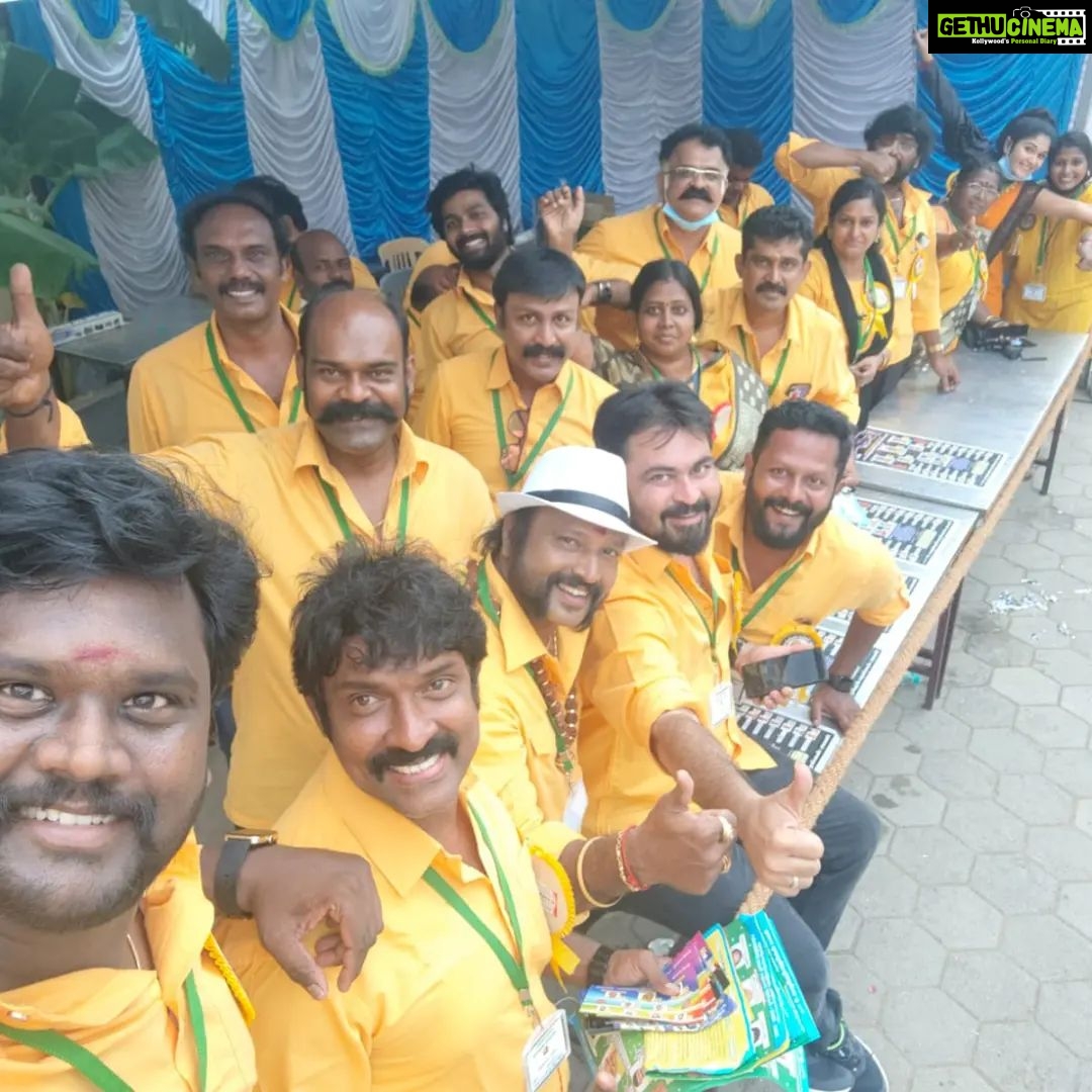 Dinesh Gopalsamy Instagram - Dear friends., I have won as Joint Secretary for Chinnathirai Nadigar Sangam -Elections 2022🙂🙏 AKR Marriage Hall