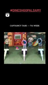 Dinesh Gopalsamy Instagram - Captain Task Moment
#dineshgopalsamy on 🔥
Less than 8 Seconds
Whatta a way to finish the Task
#biggbosstamil #biggboss #biggboss7tamil #bb7 #bb7tamil #vijaytelevision #vijaytvbiggboss #hotstar #vichitra #archana #maya #coolsuresh #poornimaravi #jovika